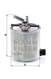 Фильтр топливный MANN-FILTER WK9043