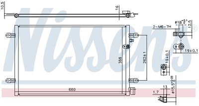 Радиатор кондиционера NISSENS 94695