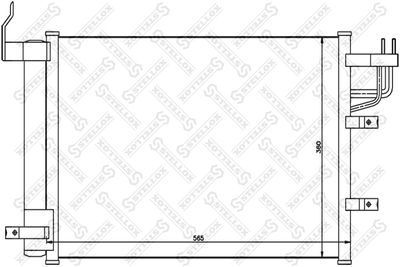 Радиатор кондиционера STELLOX 1045113SX