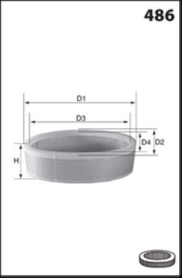 Фильтр воздушный Aiko R009