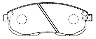 Колодки тормозные дисковые передние AKYOTO AKD2201
