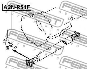 Крестовина карданного вала FEBEST ASNR51F