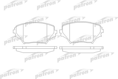 Колодки тормозные дисковые передние PATRON PBP1514