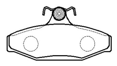 Колодки тормозные дисковые задние HSB HP5003