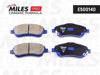 Колодки тормозные передние Miles E500140