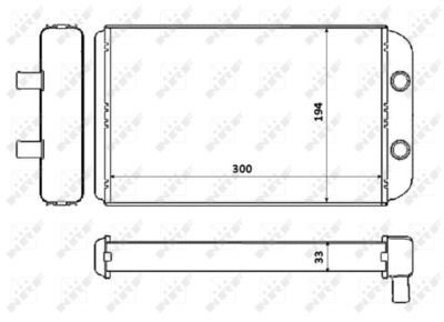 Радиатор отопителя NRF 53562