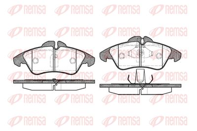 Колодки тормозные передние REMSA 057800
