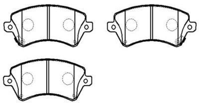 Колодки тормозные дисковые передние HSB HP5145