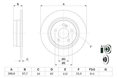 Диск тормозной BOSCH 0986479410