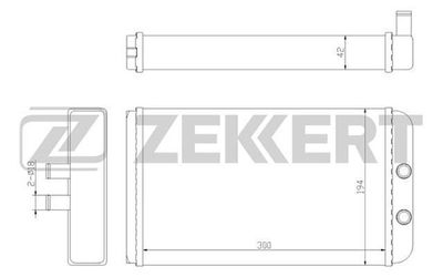 Радиатор отопителя Zekkert MK5027