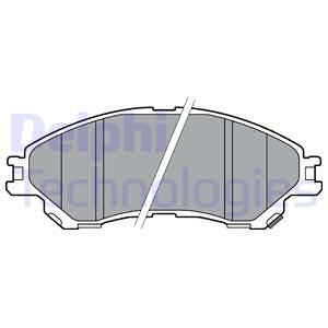 Колодки тормозные дисковые передние DELPHI LP2664