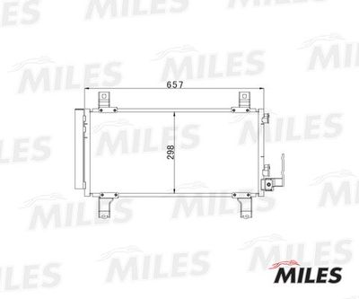 Радиатор кондиционера Miles ACCB068