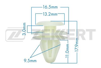 Клипса обшивки двери PATRON P370011