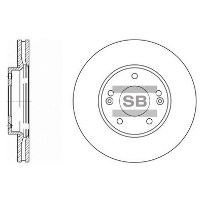 Диск тормозной SANGSIN SD2002