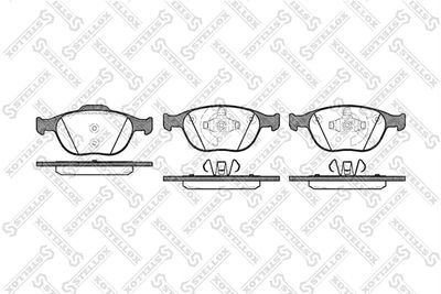 Колодки тормозные дисковые передние STELLOX 995000SX