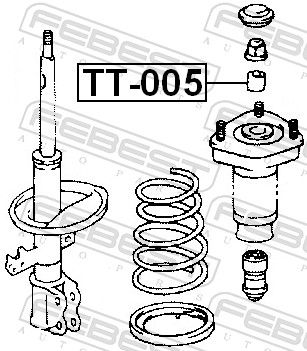 Втулка стабилизатора заднего TOYOTA 9038715027