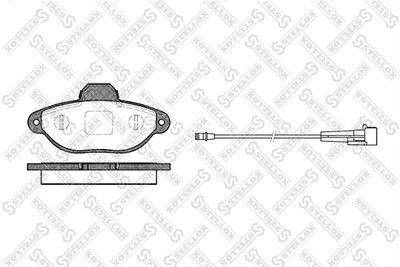 Колодки тормозные дисковые передние STELLOX 425001BSX