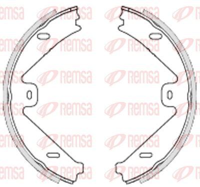 Колодки тормозные задние REMSA 475400