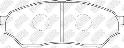 Колодки тормозные дисковые NIBK PN3417