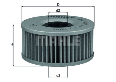 Фильтр масляный MAHLE OX802