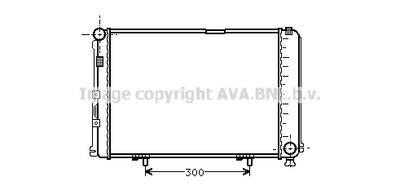 Радиатор системы охлаждения AVA MS2067