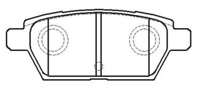 Колодки тормозные дисковые задние HSB HP9191
