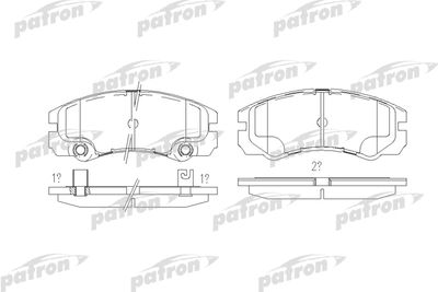 Колодки тормозные дисковые передние PATRON PBP1511
