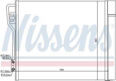 Радиатор кондиционера NISSENS 940185