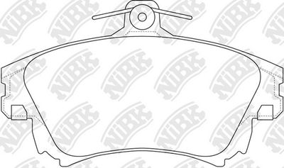 Колодки тормозные дисковые NIBK PN3126