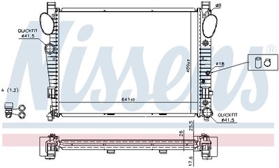 Радиатор системы охлаждения NISSENS 62774A