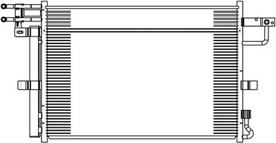 Радиатор кондиционера LUZAR LRAC1018