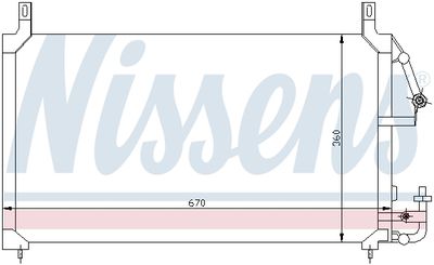 Радиатор кондиционера NISSENS 94424