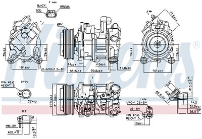 Компрессор кондиционера NISSENS 89585