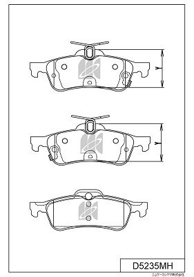 Колодки тормозные дисковые MK KASHIYAMA D5235MH