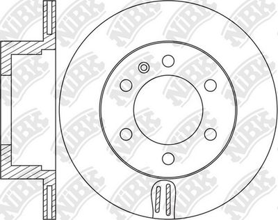 Диск тормозной задний NIBK RN1636