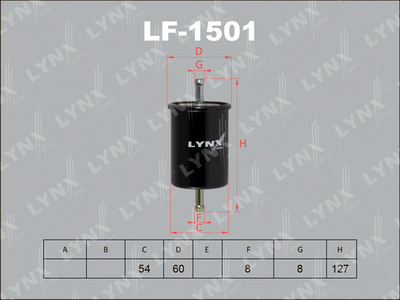 Фильтр топливный LYNXauto LF1501