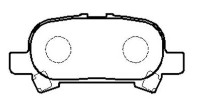 Колодки тормозные дисковые задние HSB HP5088