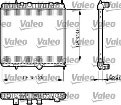 Радиатор системы охлаждения VALEO 735560