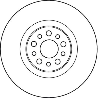 Диск тормозной передний TRW DF4904S