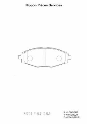 Колодки тормозные дисковые комплект Mando MPD06NS