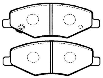Колодки тормозные дисковые передние KRONER K002021