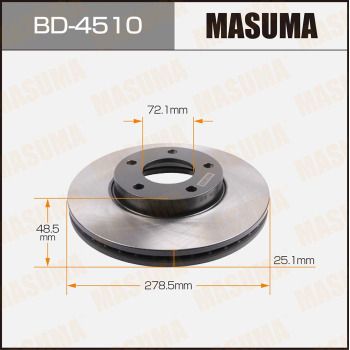 Диск тормозной передний Masuma BD4510