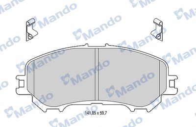 Колодки тормозные дисковые передние Mando MBF015288