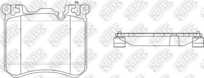 Колодки NIBK PN0495
