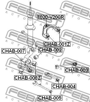 Сайлентблок задней цапфы плавающий TATSUMI TEF1270