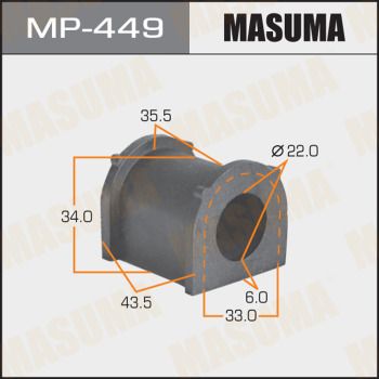 Втулка стабилизатора центральная Masuma MP449