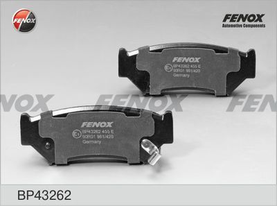 Колодки тормозные дисковые FENOX BP43262