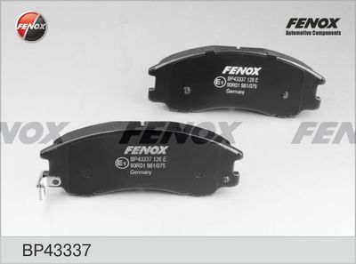 Колодки тормозные передние FENOX BP43337