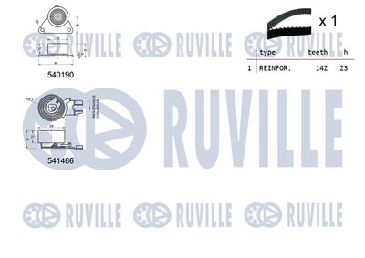 Комплект ГРМ RUVILLE 550364