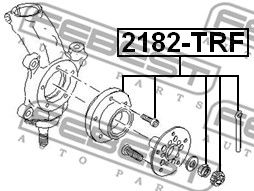 Подшипник передней ступицы FEBEST 2182TRF